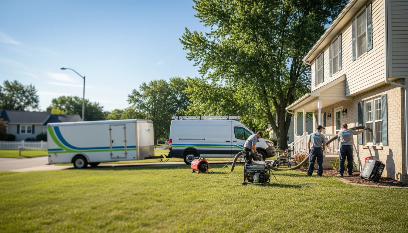 Flooded Basement Restoration And Cleanup With Repair in Montezuma, OH near me